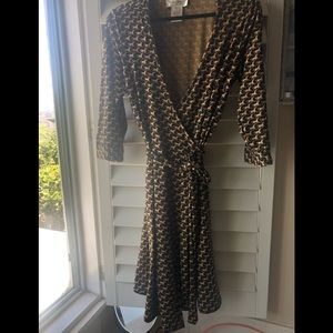 Wrap around dress- Equestrian print; new -no tag!